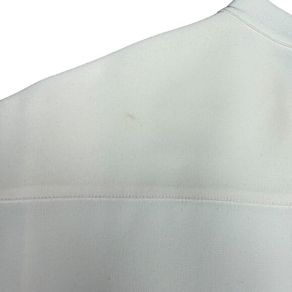 VTG Women's RENA ROWAN Asian-Style Button-Down Cream Shirt- Size 12 - Picture 11 of 11